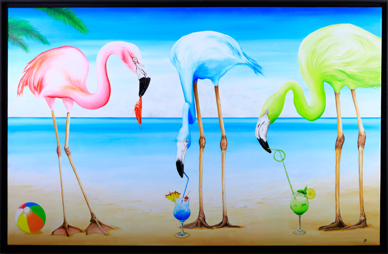flamants roses pas cirrhose