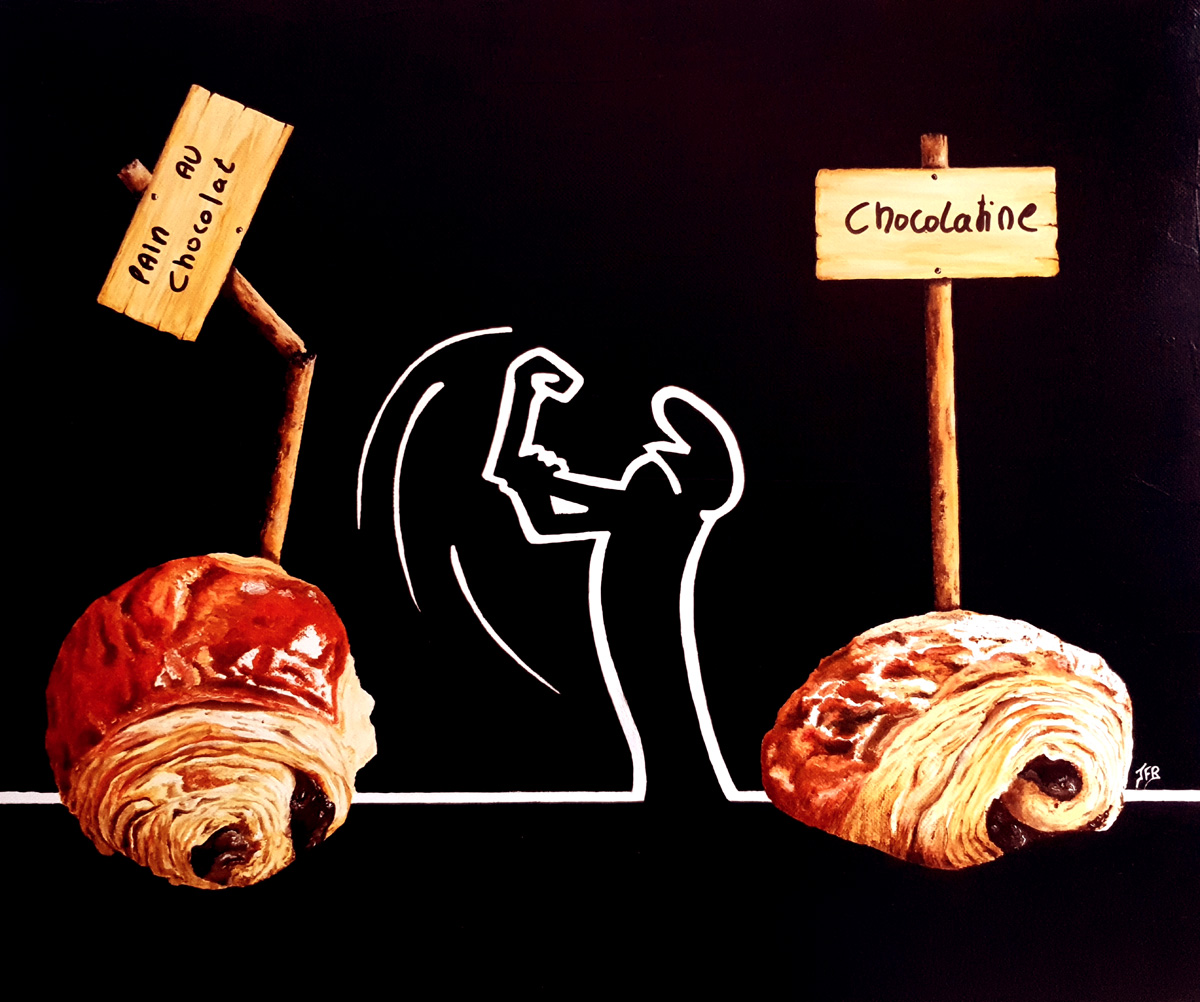 la-linea-chocolatine La linea, Appellation d'origine contrôlée 2024- 49/38cm Vendu