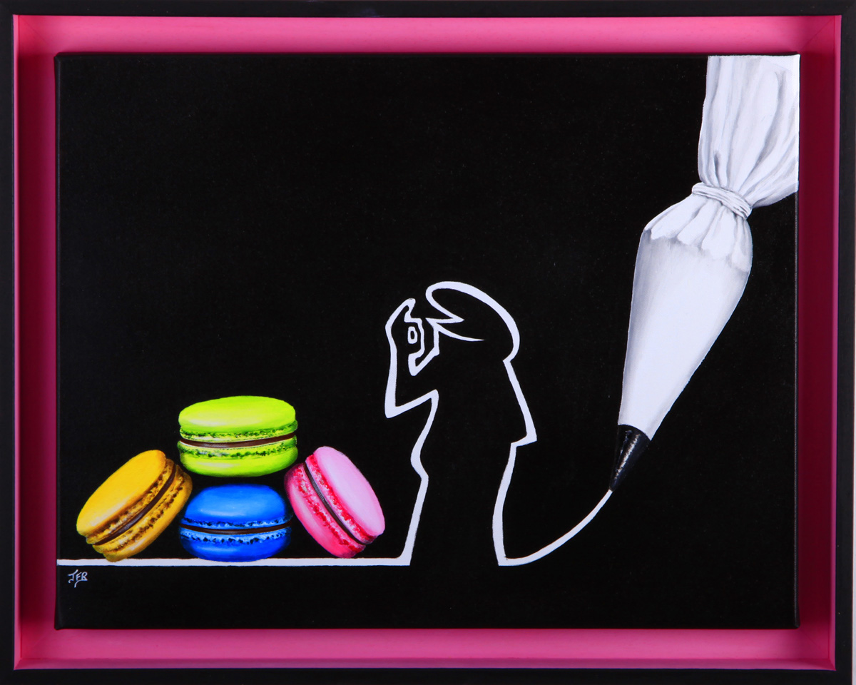 lalinea-macaron-chef La linea, macarons 2 2025 - 27/35cm Disponible en galerie