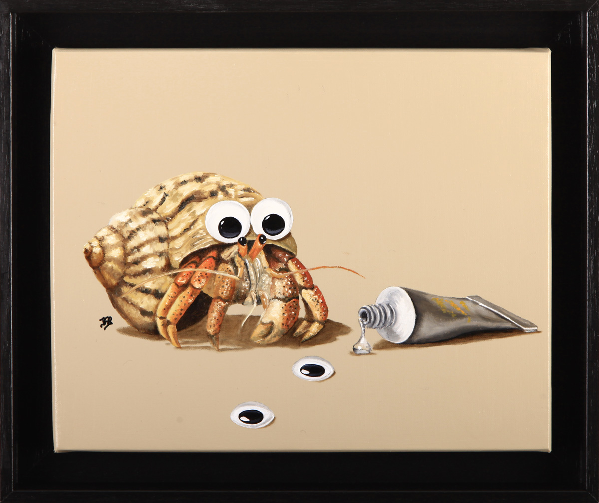 faire les gros yeux, huile sur toile, jean-françois Rousselot faire les gros yeux, huile sur toile, jean-françois Rousselot