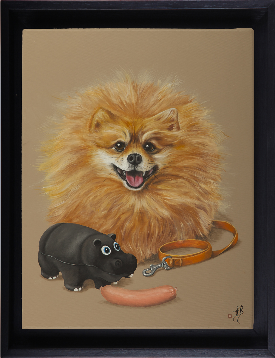 super-touni jf rousselot, huile sur toile