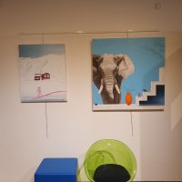 Jean-François Rousselot, artiste peintre toulousain, exposition médiathèque de Bessières