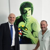 Jean-François Rousselot, artiste peintre toulousain, exposition les labègeois exposent, avec Laurent Chérubin