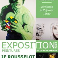 Jean-François Rousselot, artiste peintre toulousain, exposition médiathèque de Bessières