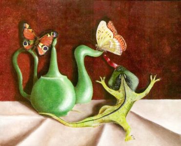 acrylique sur toile, Jean-François Rousselot, butcherfly