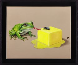 huile sur toile, pour du beurre