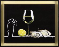 la linea : Bouzigues. Huile sur toile, Jean-François Rousselot