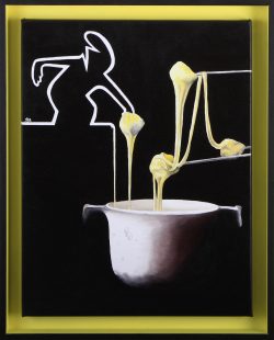 la linea : la fondue. Huile sur toile, Jean-François Rousselot