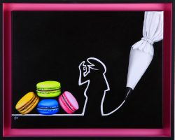 la linea : les macarons du chef. Huile sur toile, Jean-François Rousselot