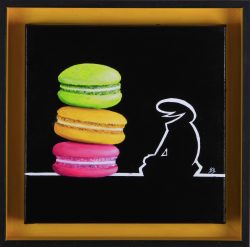la linea : macarons . Huile sur toile, Jean-François Rousselot