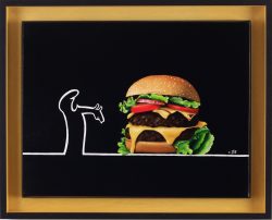 la linea : contre la malbouffe. Huile sur toile, Jean-François Rousselot