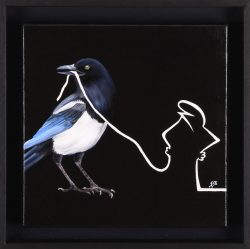 la linea : la pie. Huile sur toile, Jean-François Rousselot