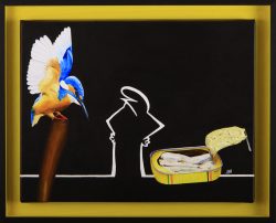 la linea : pêche à la sardine. Huile sur toile, Jean-François Rousselot