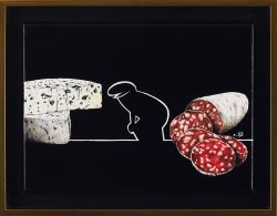 la linea : senteur du terroir . Huile sur toile, Jean-François Rousselot