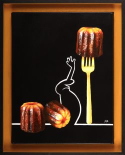 la linea : virée Bordelaise . Huile sur toile, Jean-François Rousselot