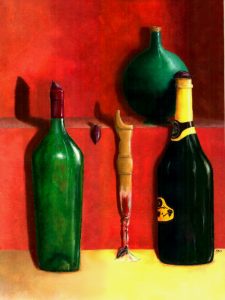 acrylique sur toile, Jean-François Rousselot, les flutes