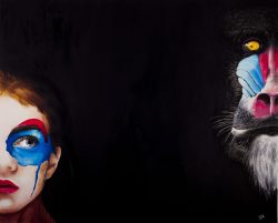 huile sur toile, Jean-François Rousselot, qui se ressemble s'assemble