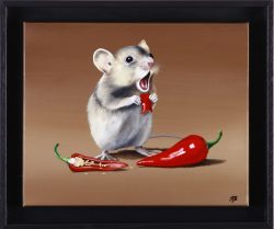 huile sur toile, piments