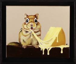 huile sur toile, la raclette